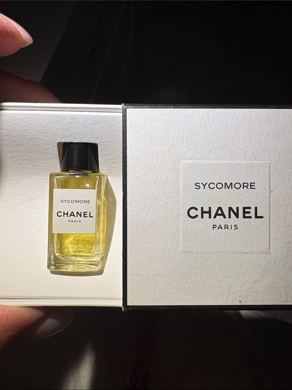 CHANEL SYCAMORE MINI BOTTLE WITH BOX